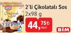 DR. OETKER 2'Lİ ÇİKOLATALI SOS 2X98 G